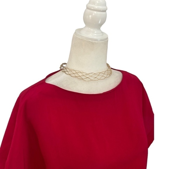 Christian Dior Vintage Bateau Neck Shell Blouse Size 8 - Picture 6 of 9